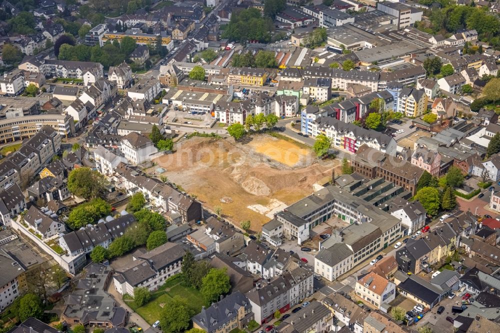 Velbert from the bird's eye view: Development area of industrial wasteland on Sternbergstrasse in Velbert in the state North Rhine-Westphalia, Germany