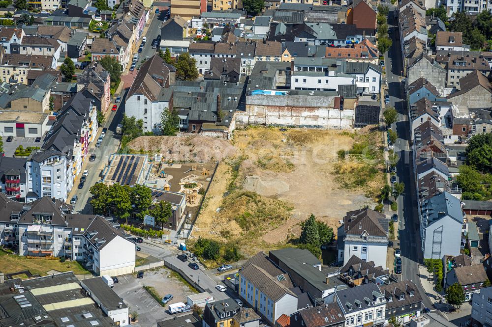 Velbert from the bird's eye view: Development area of industrial wasteland on Sternbergstrasse in Velbert in the state North Rhine-Westphalia, Germany