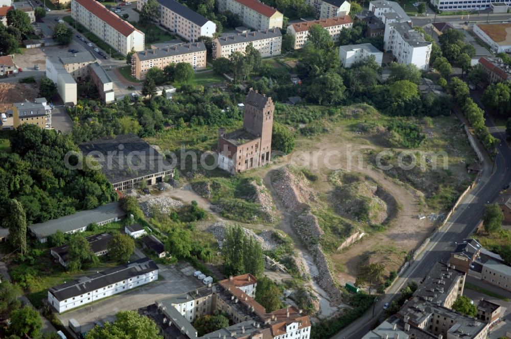 Aerial photograph Magdeburg - Development area of industrial wasteland on Sieverstorstrasse in the district Alte Neustadt in Magdeburg in the state Saxony-Anhalt, Germany