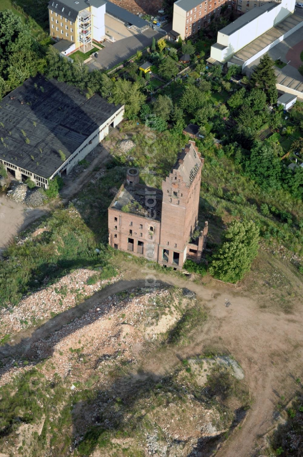 Aerial photograph Magdeburg - Development area of industrial wasteland on Sieverstorstrasse in the district Alte Neustadt in Magdeburg in the state Saxony-Anhalt, Germany