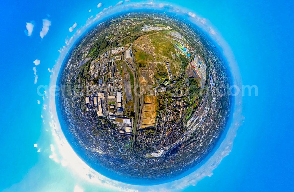 Aerial image Dortmund - Development area of industrial wasteland on Westfalenhuette in the district Westfalenhuette in Dortmund at Ruhrgebiet in the state North Rhine-Westphalia, Germany