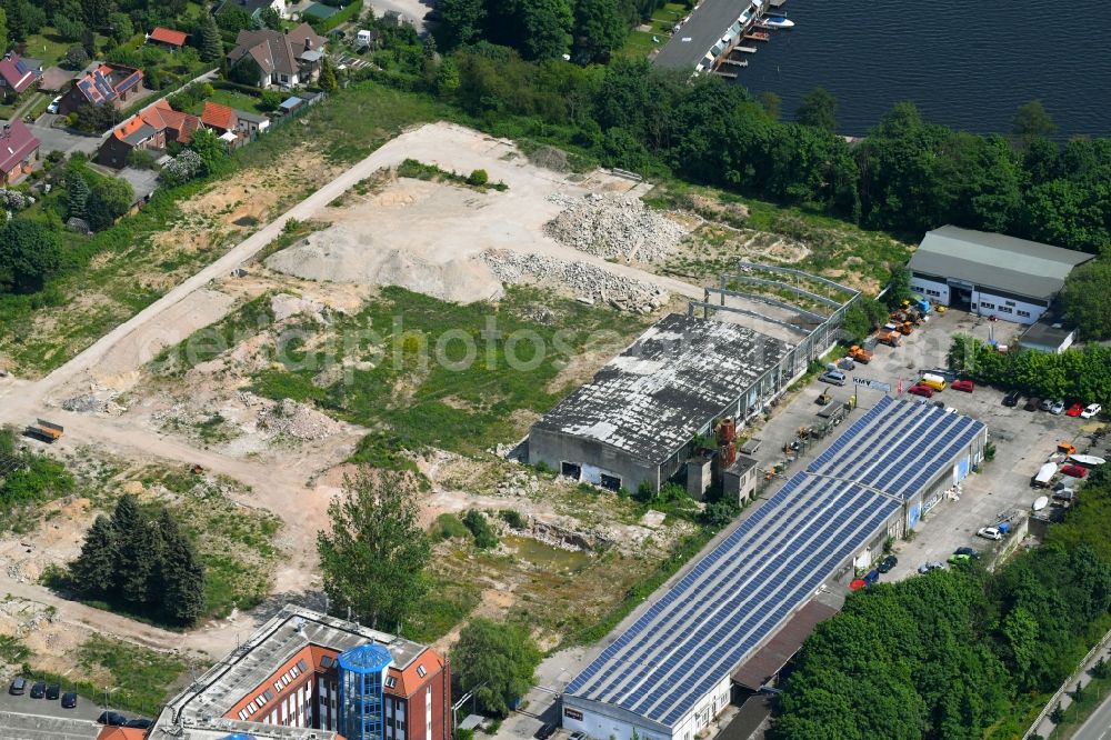 Aerial photograph Schwerin - Development area of industrial wasteland on Wismarsche Strasse in Schwerin in the state Mecklenburg - Western Pomerania, Germany