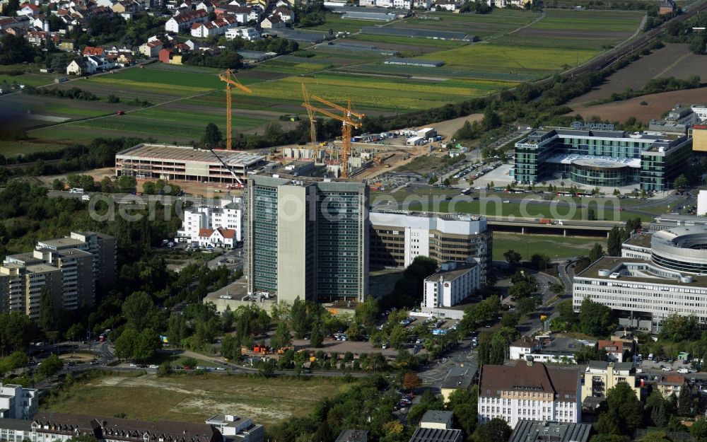 Aerial photograph Offenbach am Main - Development area of industrial wasteland zum Stadtquartier Kaiserlei Quartier of CG - Group in Offenbach am Main in the state Hesse