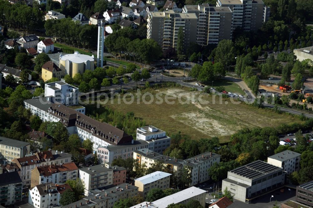 Aerial image Offenbach am Main - Development area of industrial wasteland zum Stadtquartier Kaiserlei Quartier of CG - Group in Offenbach am Main in the state Hesse