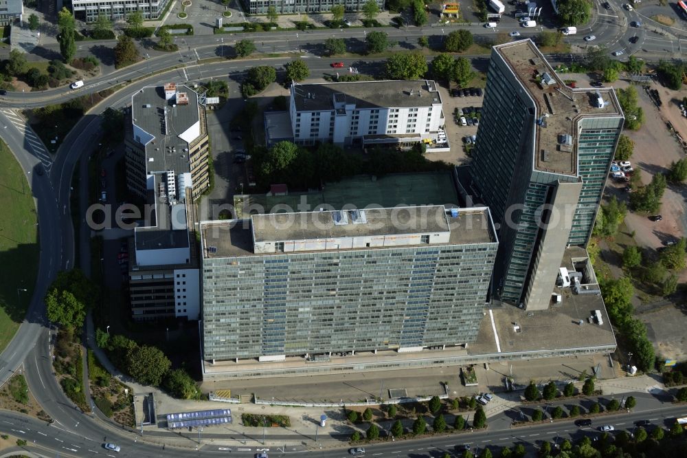 Aerial photograph Offenbach am Main - Development area of industrial wasteland zum Stadtquartier Kaiserlei Quartier of CG - Group in Offenbach am Main in the state Hesse