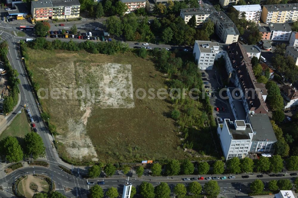 Offenbach am Main from the bird's eye view: Development area of industrial wasteland zum Stadtquartier Kaiserlei Quartier of CG - Group in Offenbach am Main in the state Hesse