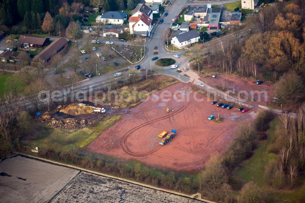 Wullen from above - Development area in Pferdebachstrasse in Wullen in the state North Rhine-Westphalia