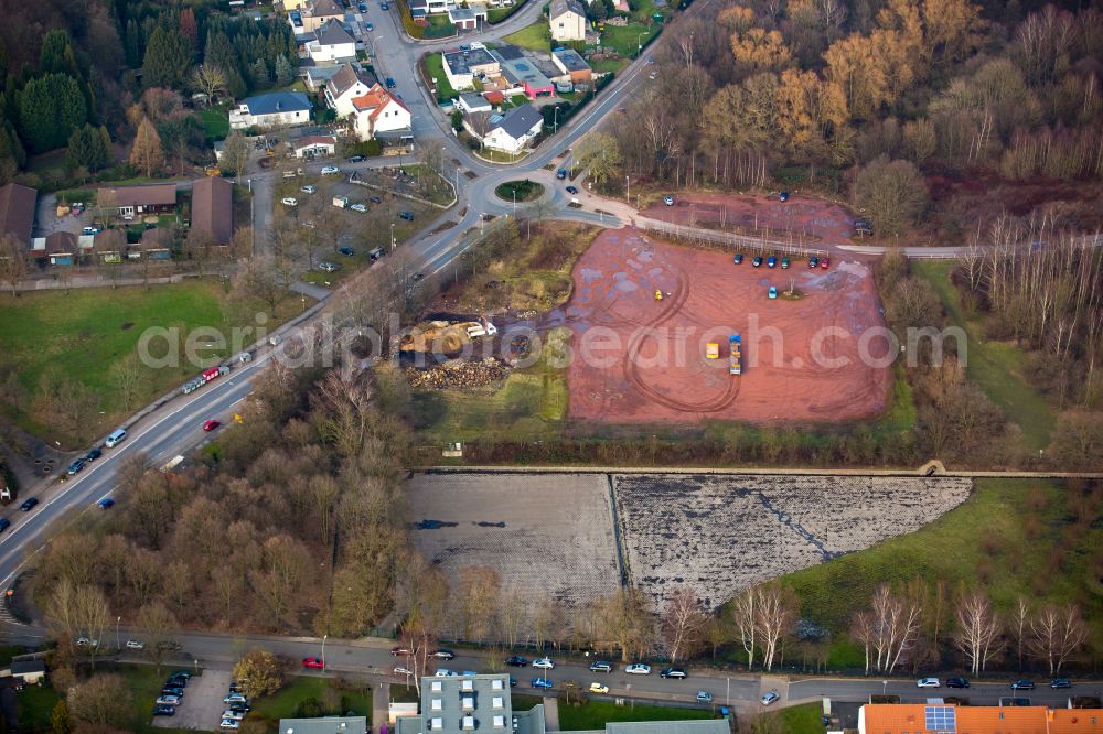 Wullen from the bird's eye view: Development area in Pferdebachstrasse in Wullen in the state North Rhine-Westphalia