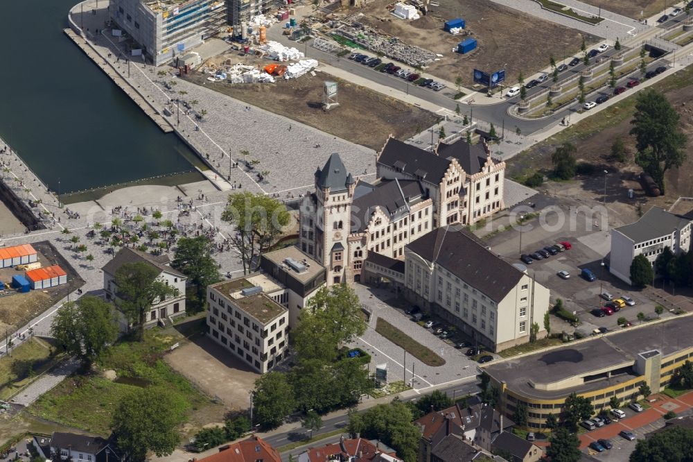 Aerial image Dortmund - View of the development area Phoenix Lake in Dortmund. With the flooding of the lake in the Phoenix suburb Hörde on the former site of the former Hermannshütte a new way of urban development was created in this former industrial area