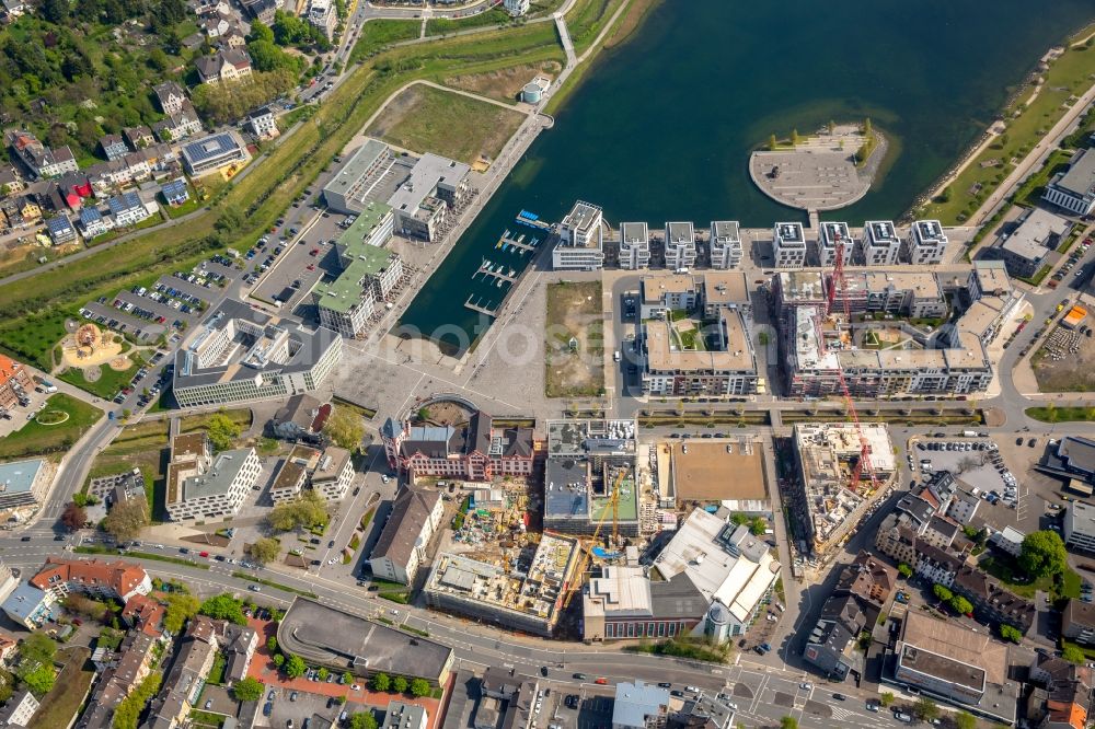 Dortmund from above - Development area of industrial wasteland Phoenix See in Dortmund in the state North Rhine-Westphalia