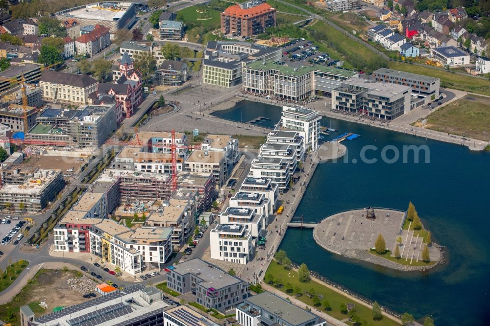 Aerial image Dortmund - Development area of industrial wasteland Phoenix See in Dortmund in the state North Rhine-Westphalia