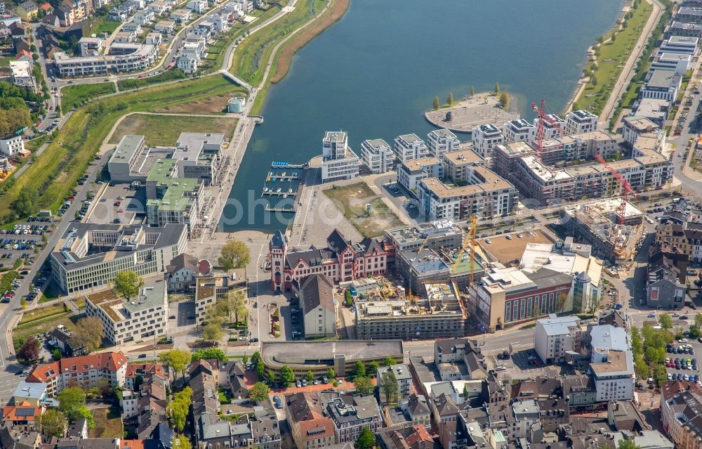 Aerial image Dortmund - Development area of industrial wasteland Phoenix See in Dortmund in the state North Rhine-Westphalia