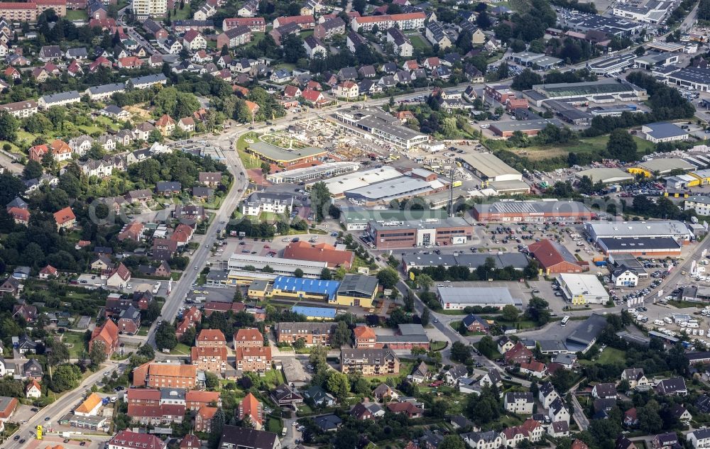 Aerial image Eutin - Developing field of residential and commercial space in Eutin in the state Schleswig-Holstein