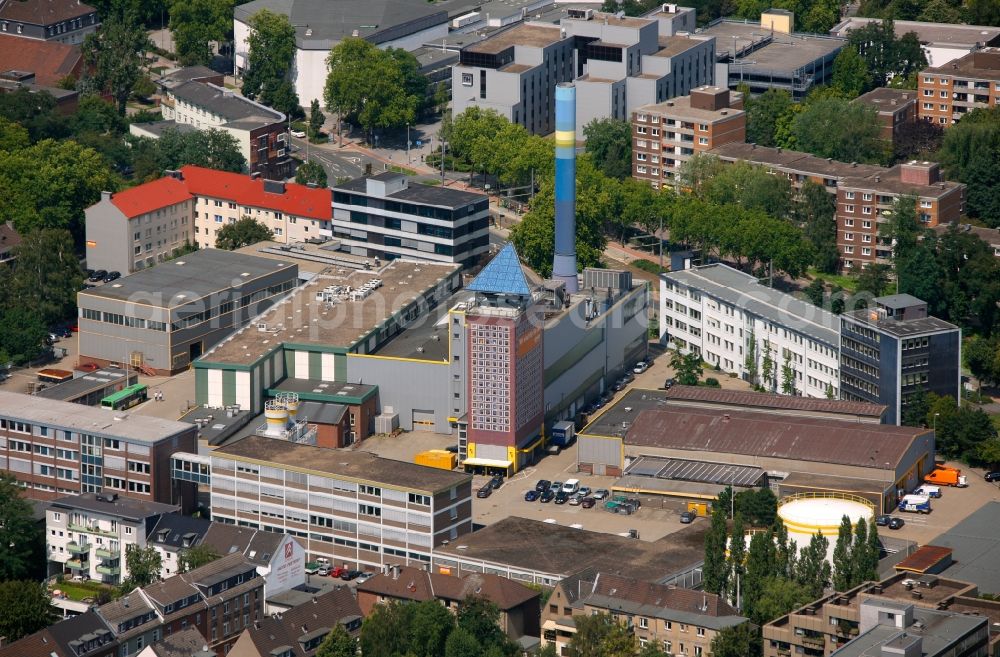 Oberhausen from above - ENVO - thermal power plant of Oberhausen in North Rhine-Westphalia