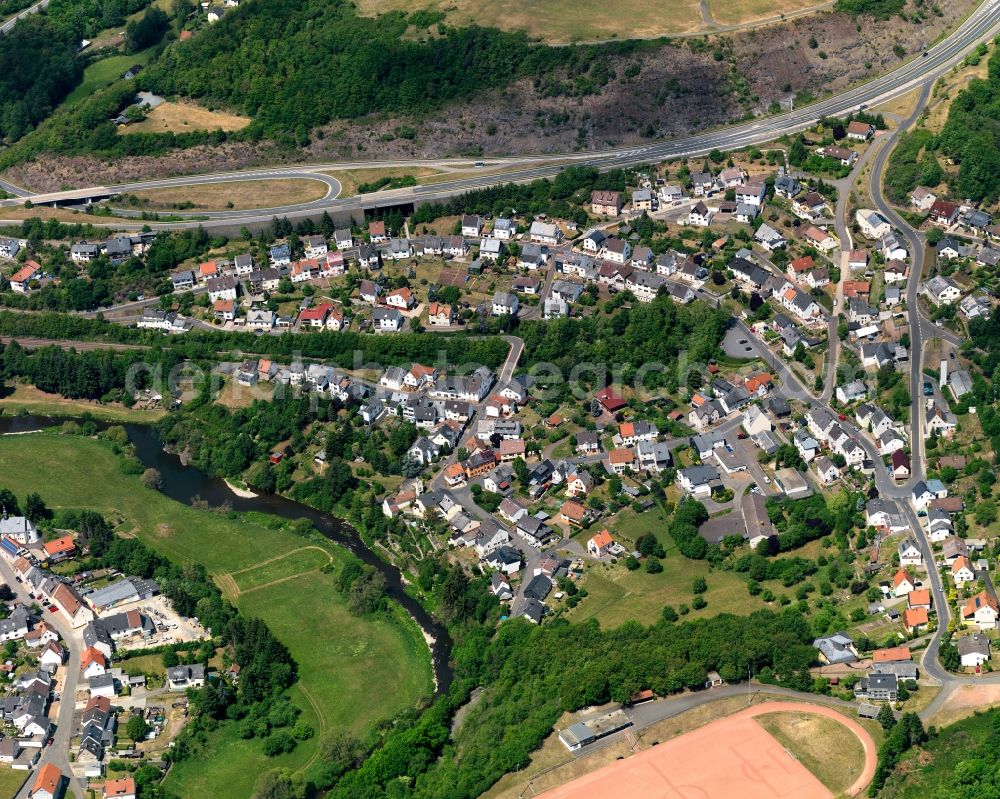 Aerial image Idar-Oberstein - District view of Enzweiler in Idar-Oberstein in the state Rhineland-Palatinate