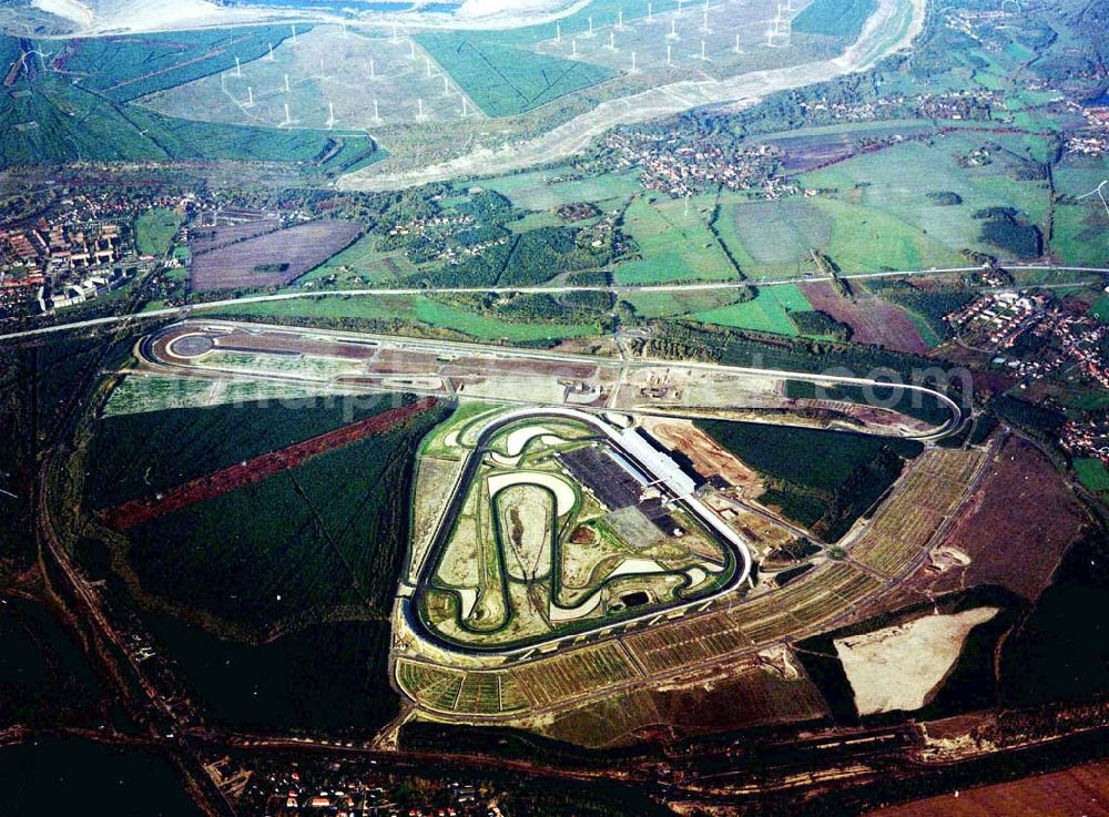 Aerial image Klettwitz - Eröffneter Lausitzring bei Klettwitz in Brandenburg