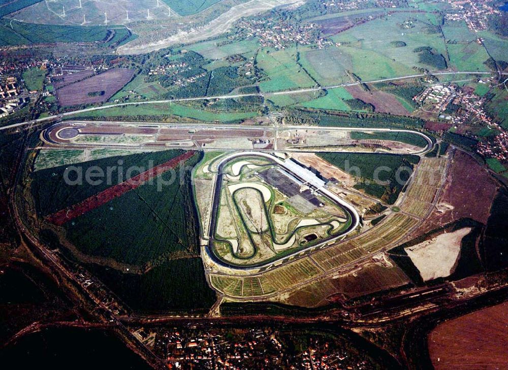 Aerial photograph Klettwitz - Eröffneter Lausitzring bei Klettwitz in Brandenburg