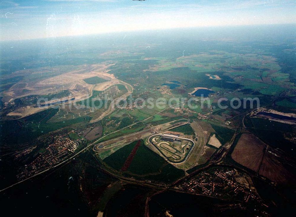 Aerial image Klettwitz - Eröffneter Lausitzring bei Klettwitz in Brandenburg