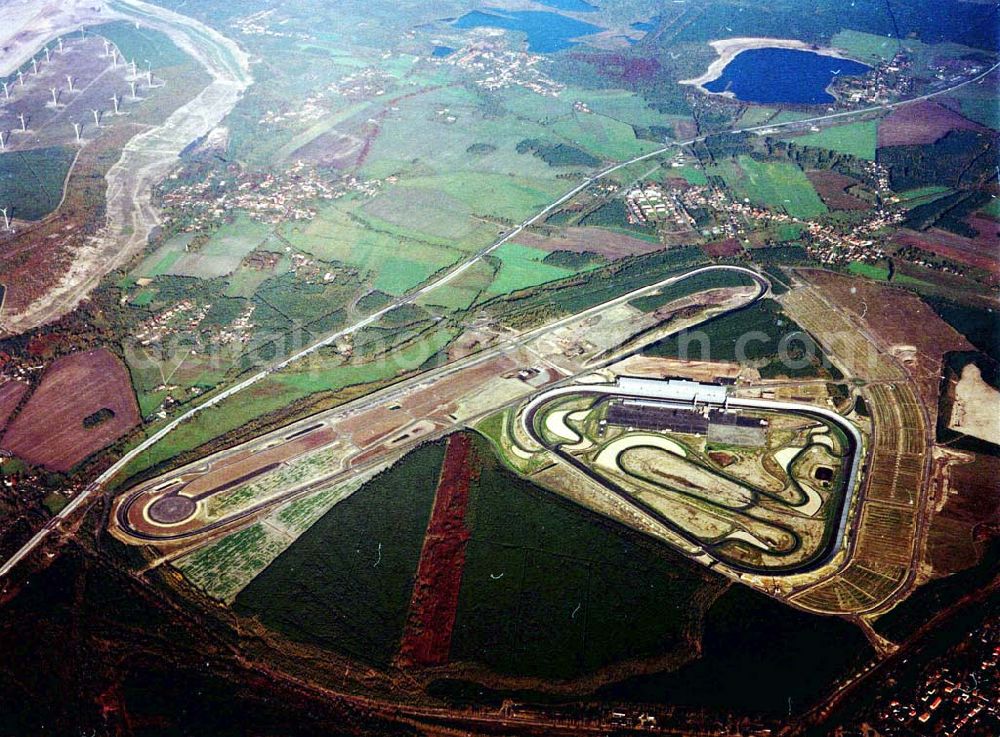 Aerial photograph Klettwitz - Eröffneter Lausitzring bei Klettwitz in Brandenburg