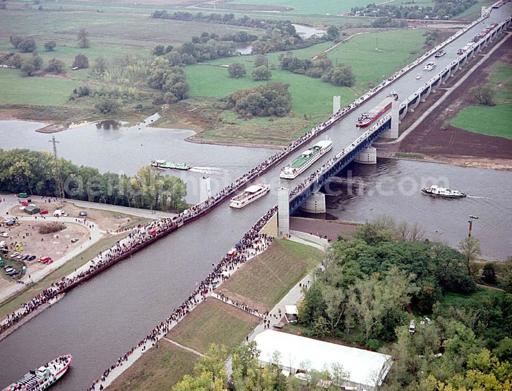 Hohenwarthe / Sachsen-Anhalt from the bird's eye view: .