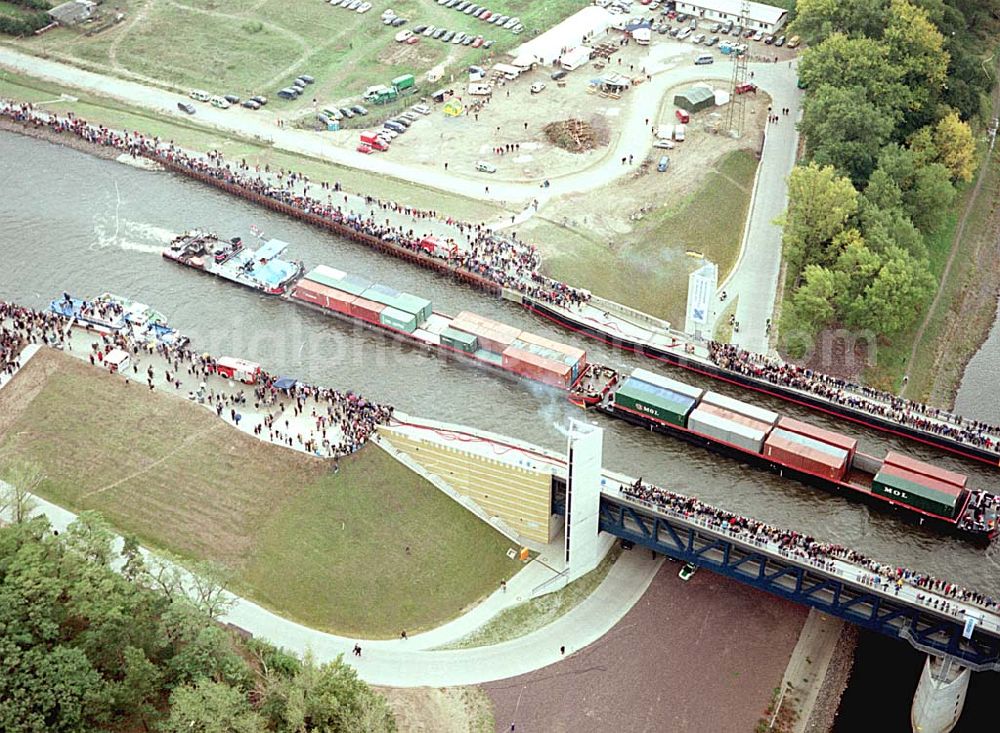 Hohenwarthe / Sachsen-Anhalt from the bird's eye view: .