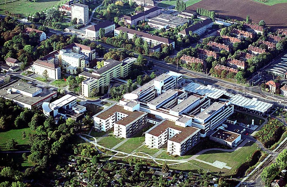 Aerial image Erfurt / Thüringen - Erfurt / Thüringen Krankenhaus Erfurt - Nord HELIOS Klinikum Erfurt D-99089 Erfurt Nordhäuser Straße 74 Tel: +49 3 61 / 78 1 - 0 Fax: +49 3 61 / 78 1 - 10 02 EMail:postmaster@erfurt.helios-kliniken.de