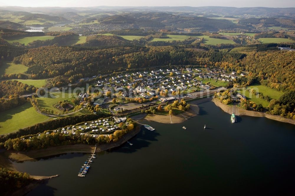 Aerial photograph Olpe - The Bigge lake near Olpe in North Rhine-Westphalia