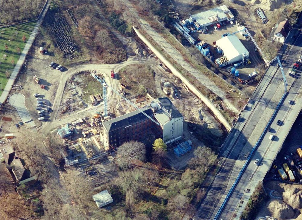 Aerial image Berlin - Tiergarten - Errichtung der Feuer- und Polizeiwache am Bundeskanzleramt im Berliner Regierungsviertel - ein Bauprojekt der SCHÄLERBAU BERLIN GmbH Niederlassung Hochbau Herrn Karakianis pers. Seydelstraße 28 10117 BERLIN 35187301 Herr Karakianis