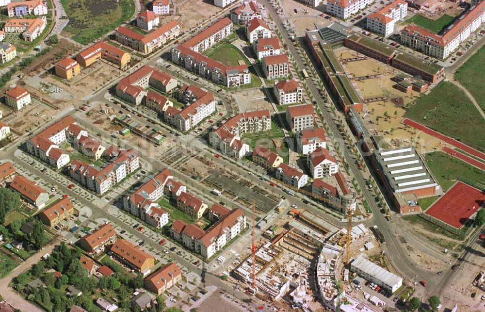 Berlin - Karow from above - Errichtung von Neubauwohnungen in Karow-Nord.