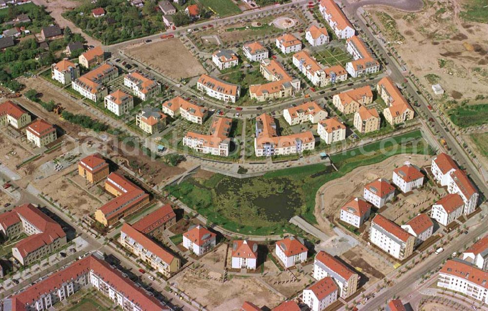 Aerial image Berlin - Karow - Errichtung von Neubauwohnungen in Karow-Nord.