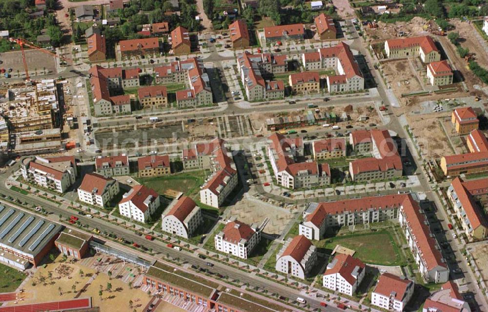 Berlin - Karow from above - Errichtung von Neubauwohnungen in Karow-Nord.