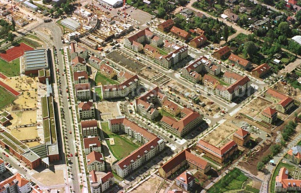 Aerial image Berlin - Karow - Errichtung von Neubauwohnungen in Karow-Nord.