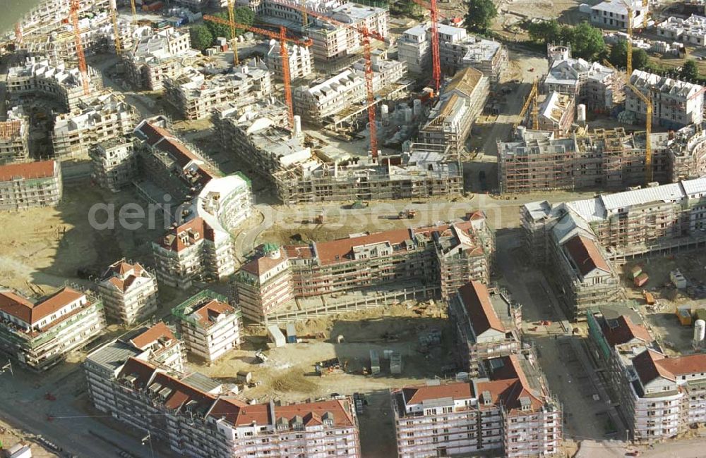 Berlin from the bird's eye view: 02.10.94 Errichtung des Wohnneubaugebietes in Potsdam Am Kirchsteigfeld