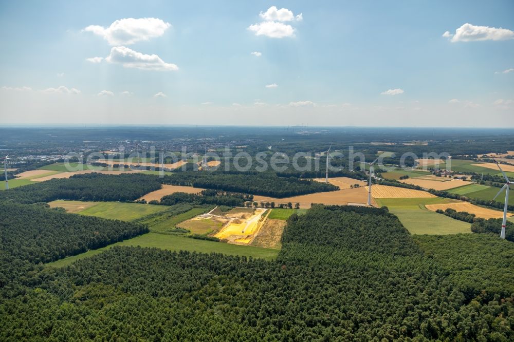 Aerial photograph Haltern am See - Development works and embankments works in Haltern am See in the state North Rhine-Westphalia, Germany