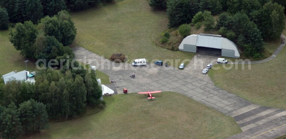 Werneuchen from the bird's eye view: First Nationwide aerial photographers meeting on the airfield Werneuchen in Brandenburg