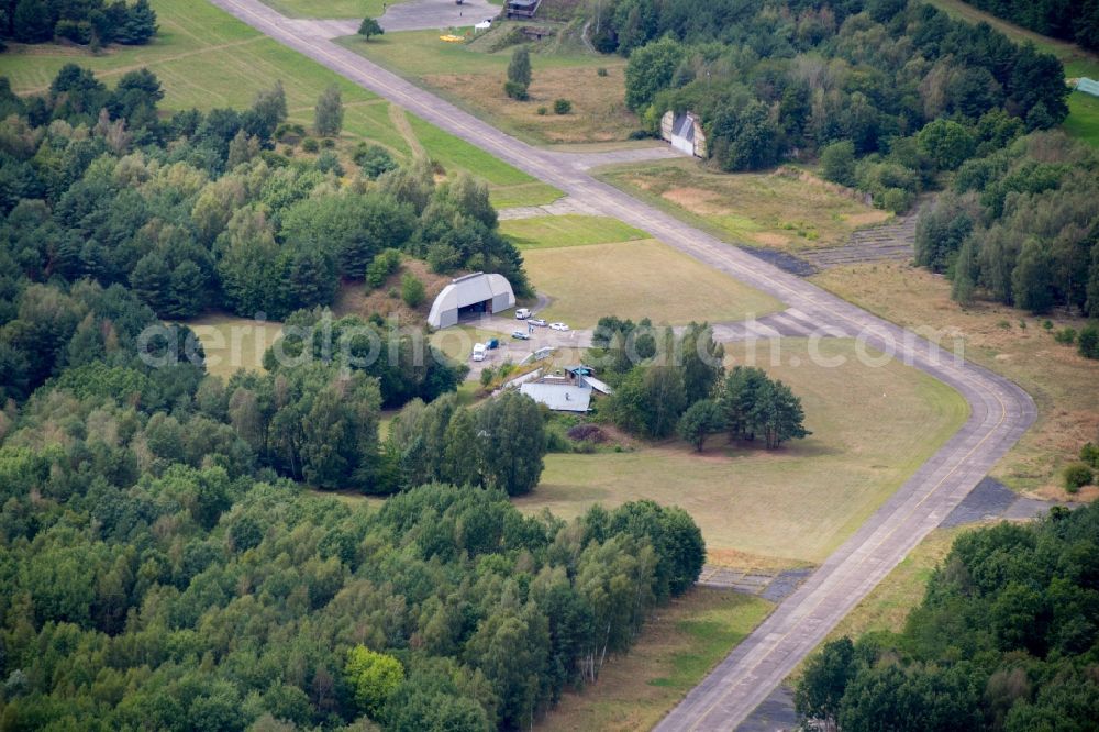 Aerial image Werneuchen - First Nationwide aerial photographers meeting on the airfield Werneuchen in Brandenburg