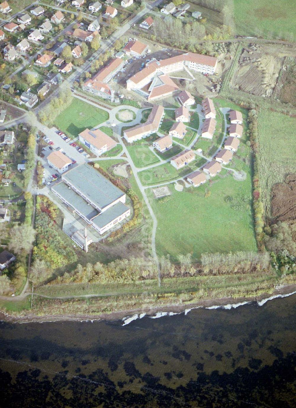 Rerik / Mecklenburg - Vorpommern from above - Erweitertes Ferienobjekt der AWO-SANO am Achterwasser in Rerik / Mecklenburg - Vorpommern.