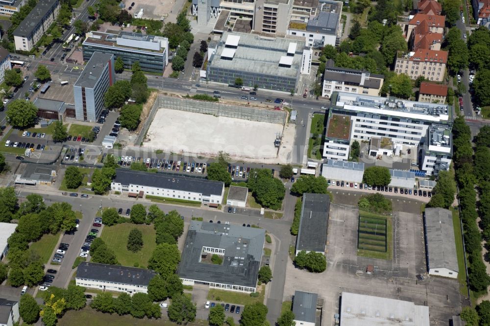 Aerial image Mainz - Expansion construction site at the research building and office complex of the company Biontech in Mainz in the state of Rhineland-Palatinate