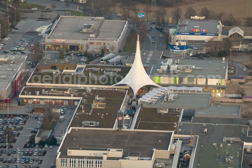 Bochum from above - Expansion and renovation of the shopping center on the A40 Ruhr Park in Bochum in North Rhine-Westphalia