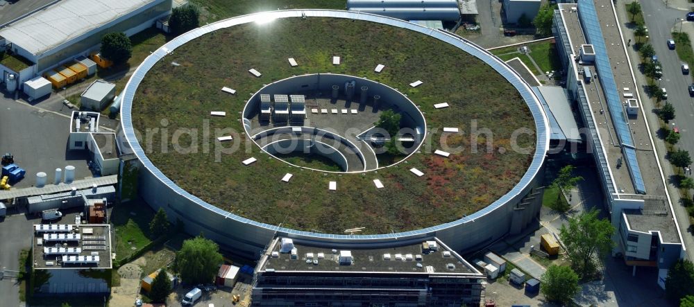 Berlin from the bird's eye view: Expansion - Construction site at the electron storage ring BESSY - the third generation synchrotron radiation source in Berlin - Adlershof