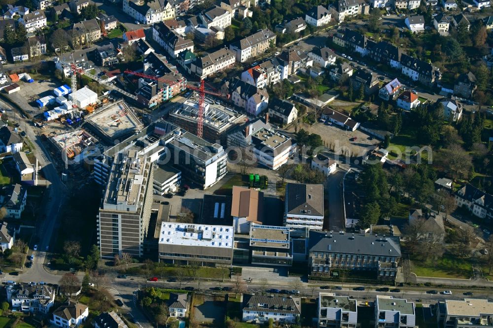 Aerial image Mülheim an der Ruhr - Extension of new building site at the building complex of the institute Max-Planck-Institut fuer Chemische Energiekonversion CEC on Stiftstrasse in Muelheim on the Ruhr in the state North Rhine-Westphalia, Germany