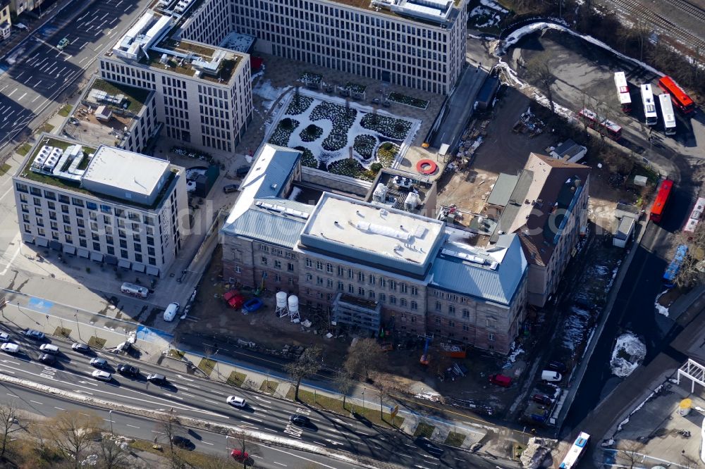 Aerial image Göttingen - Extension of a new construction site at the Museum- Building Forum Wissen in Goettingen in the state Lower Saxony, Germany