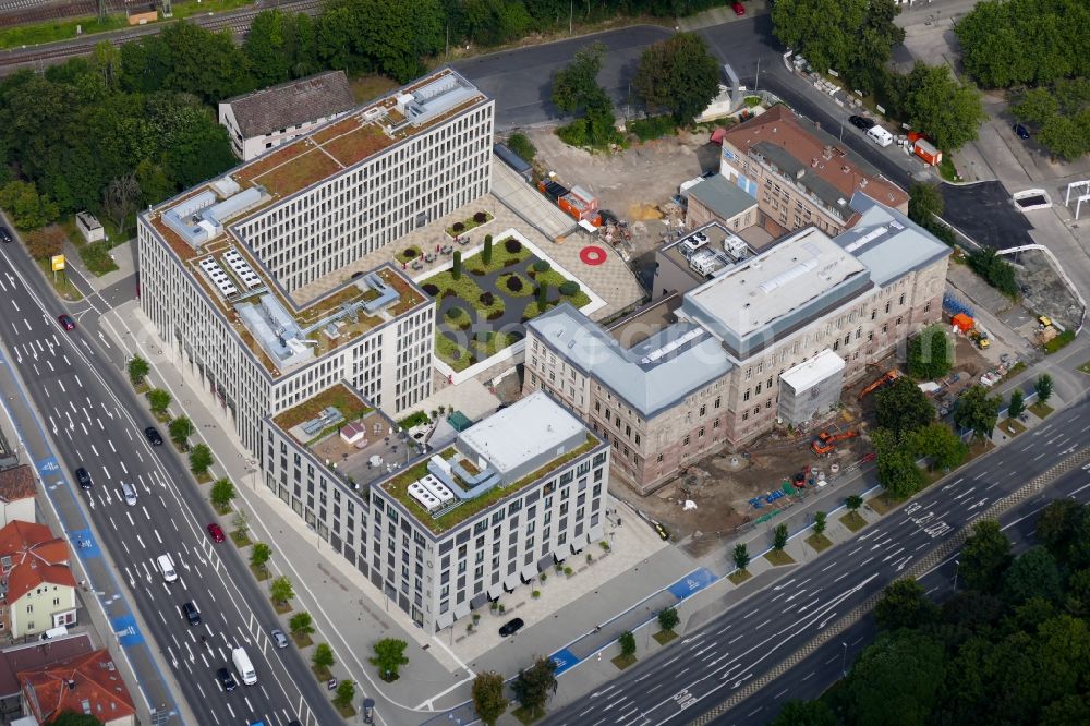 Aerial image Göttingen - Extension of a new construction site at the Museum- Building Forum Wissen in Goettingen in the state Lower Saxony, Germany