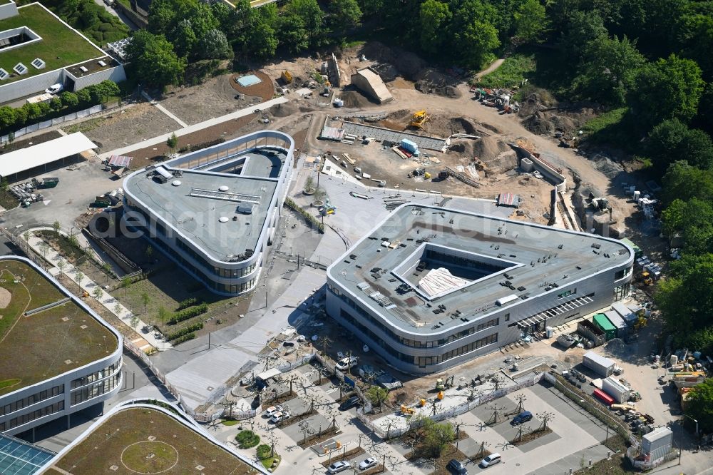 Köln from the bird's eye view: Construction site of Administration building of the company RheinEnergie AG on Parkguertel in the district Ehrenfeld in Cologne in the state North Rhine-Westphalia, Germany