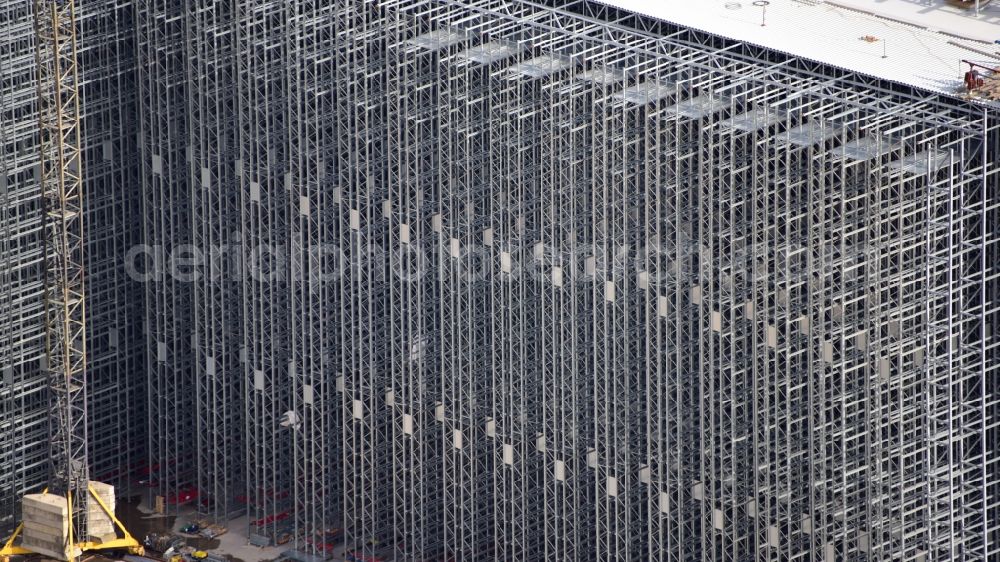 Aerial image Grafschaft - Extension - new building - construction site on the factory premises of Haribo GmbH in Grafschaft in the state Rhineland-Palatinate, Germany