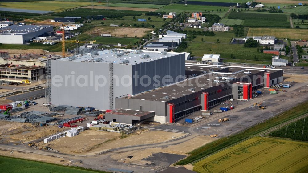 Aerial image Grafschaft - Extension - new building - construction site on the factory premises of Haribo GmbH in Grafschaft in the state Rhineland-Palatinate, Germany