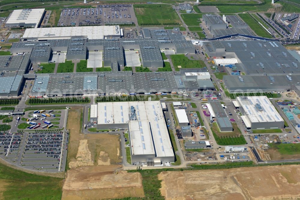 Leipzig from the bird's eye view: BMW Motorcycle Plant Leipzig in Saxony