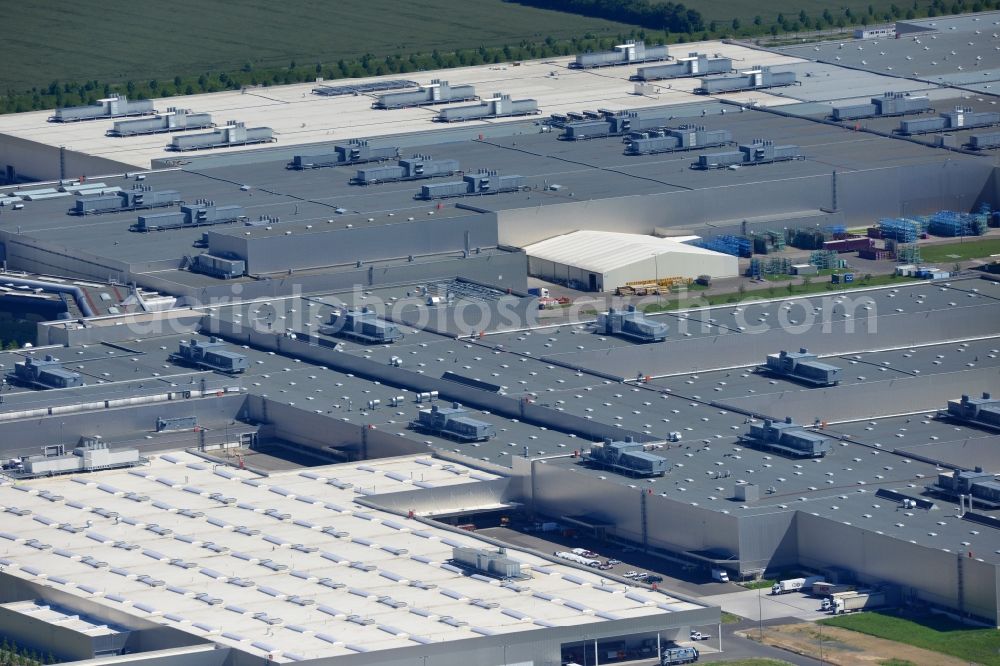 Aerial photograph Leipzig - BMW Motorcycle Plant Leipzig in Saxony