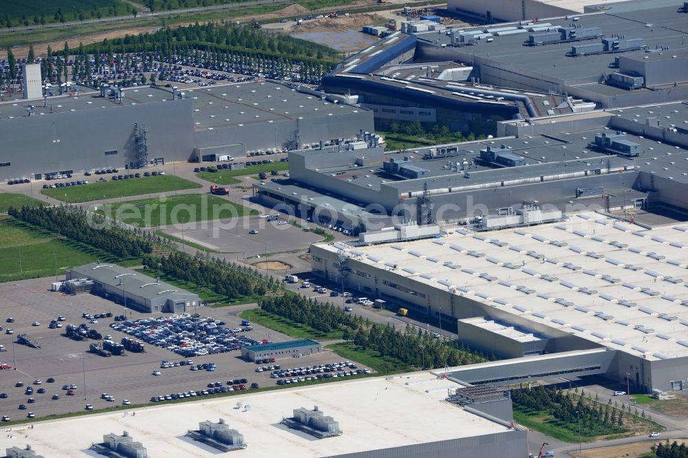 Leipzig from above - BMW Motorcycle Plant Leipzig in Saxony