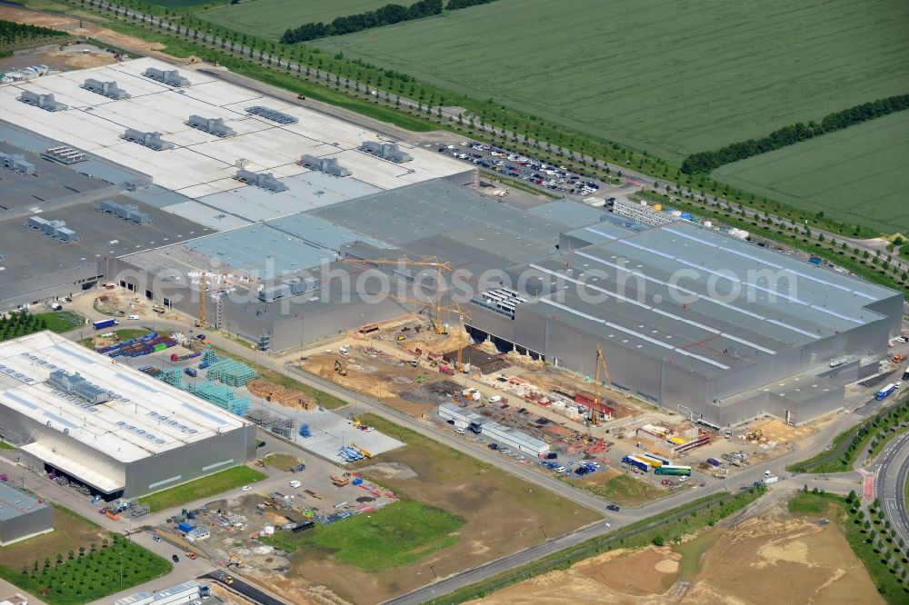 Leipzig from above - BMW Motorcycle Plant Leipzig in Saxony